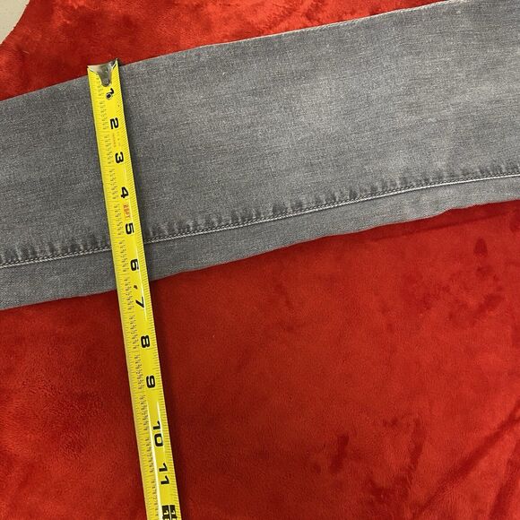 7 For All Mankind Womens Skinny Jeans Size 26 Gray Denim Pants Mid Rise 29” IS - Picture 10 of 14